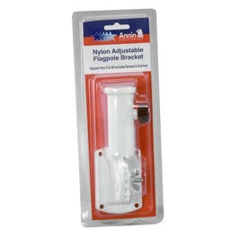 White Adjustable Plastic Flag Bracket