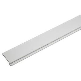 Gutter Cover, Fits Standard 4, 5 & 6-In. Metal Gutter, White PVC, 4-Ft.