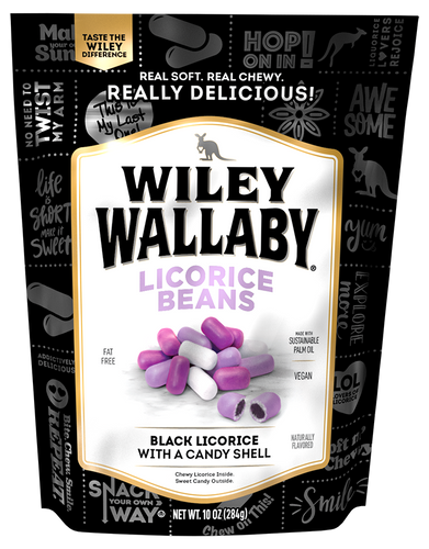 Wiley Wallaby Black Licorice Beans