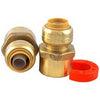 NPT Water Heater Kit, Sharkbite Push Fit Fittings, 1/2 x 3/4-In.