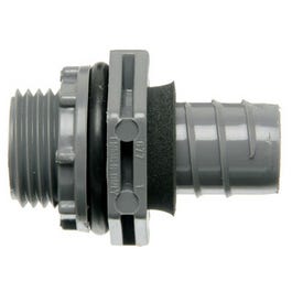 Conduit Fitting, Non-Metallic Liquid Tight Connector, 3/4-In.