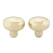 Ultra Hardware Replacement Knob Set, Polished Brass Finish 2