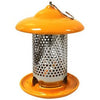 Ceramic Bird Feeder, Orange, Holds, 1-Lb.