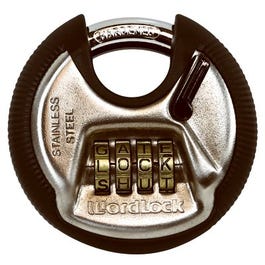 Combination Discus Lock With 4 Dials, Resettable