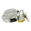 Guard Security Vinyl Coated Cable With Loop Ends And Padlock 6 Feet