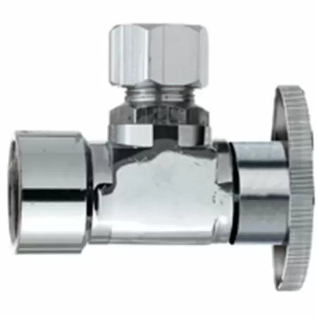 Plumb Pak Quarter Turn Angle Valve, Chrome, 1/2