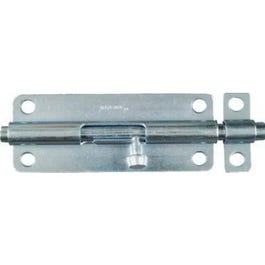 Door Barrel Bolt, Zinc, 5-In.