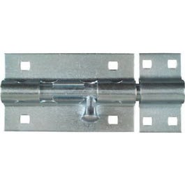 Door Barrel Bolt, Heavy-Duty, Zinc, 5-In.