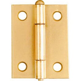 2-Pk., 2-In. Narrow Hinges, Light-Duty, Dull Brass