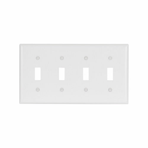 Eaton Cooper Wiring Toggle Wallplate, White