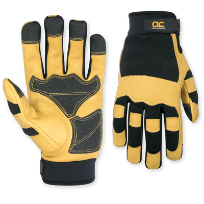 Custom Leathercraft Top Grain Goatskin With Reinforced Palm Gloves X-Large