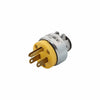 Eaton Cooper Wiring Straight Blade Plug 15A, 125V Yellow