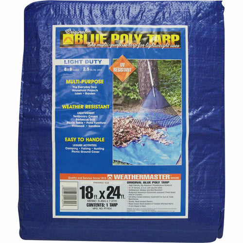 Dize Blue Poly Tarp - 18 x 24 ft.