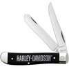 Case Cutlery xx Harley-Davidson Mini Trapper Stainless  Pocket Knife Knives (Black)