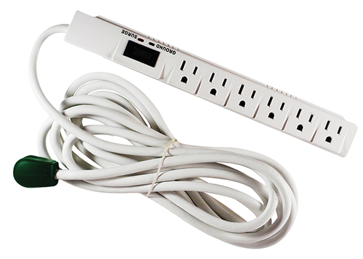 GoGreen Power® 6 Outlet Surge Protector - 15ft Cord (6 Outlet)