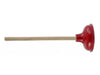 Aqua Plumb Plumber’s Plunger 18” Hardwood 6” Red