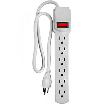 World & Main/Cranbury 103411 Surge Protector Power Strip ~ 6 Outlet