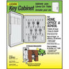 Key Cabinet, Lockable, Holds 24 Keys, Plastic