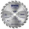 Carbide-Tipped Circular Saw Blade, 7.25-In., 24-Teeth