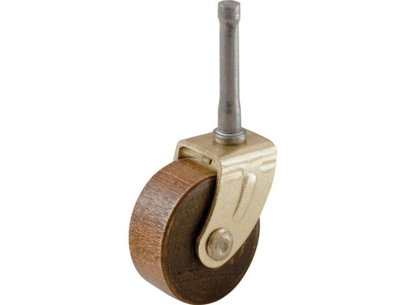 Shepherd Hardware 1-5/8-Inch Designer Wood Wheel Casters, 2-Pack