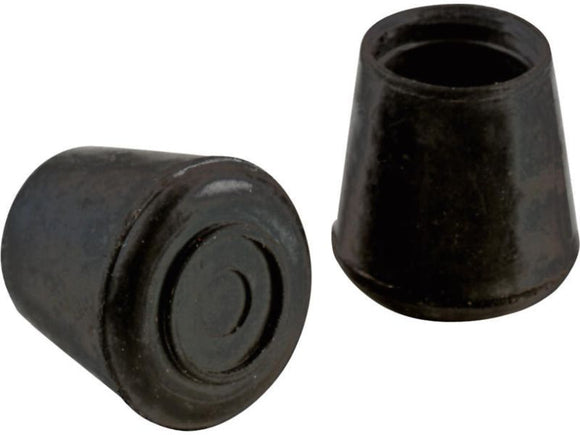 Shepherd Hardware 3/4-Inch Inside Diameter Rubber Leg Tips, 4-Pack, Black