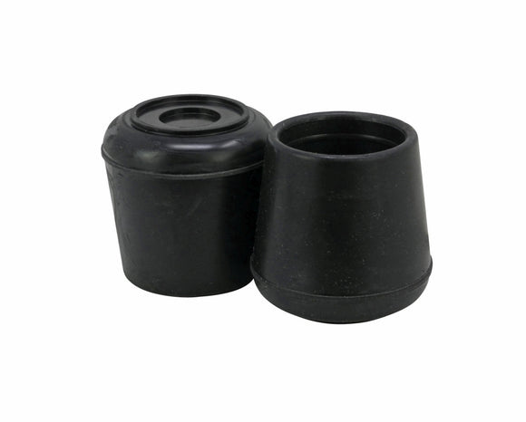 Shepherd Hardware 1-1/4-Inch Inside Diameter Rubber Leg Tips, 2-Pack, Black