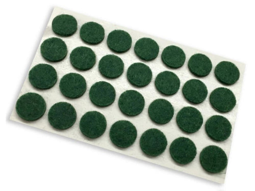 Shepherd Hardware 3/8-Inch Self-Adhesive Felt Furniture Pads, 28-Count, Green