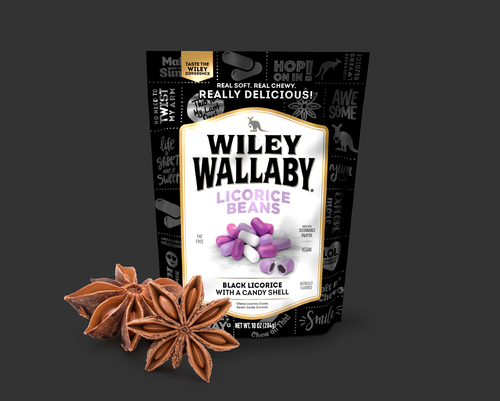 Wiley Wallaby Black Licorice Beans