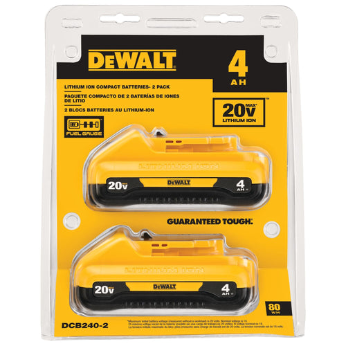 Dewalt 20V Max* Compact 4 Ah Battery