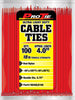 CABLE TIES 4 BLUE ULTRALD 100/PK