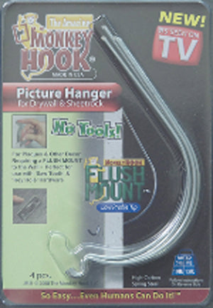 MONKEY HOOK FLUSH  MOUNT PICTURE HANGER