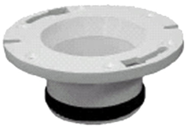 CLOSET FLANGE 2-FINGER PVC 4X3