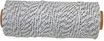 NYLON TWINE-BONDE D #18 X 500 8 OZ WT/BK