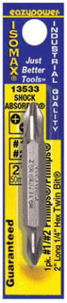 SCREWDRIVER PWR BIT#2/#2 2  PHILLIPS DBL