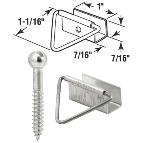 Prime-Line 7/16 In. Bottom Latch Screen Frame Fastener (4 Pack)