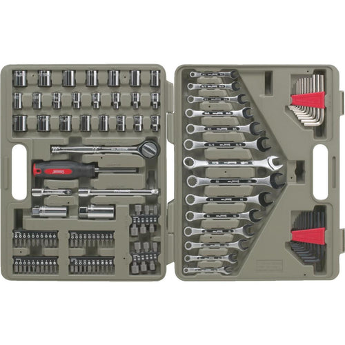 Crescent 3/8 In. Drive 12-Point Standard/Metric Mechanic & Automative Tool Set (128-Piece)