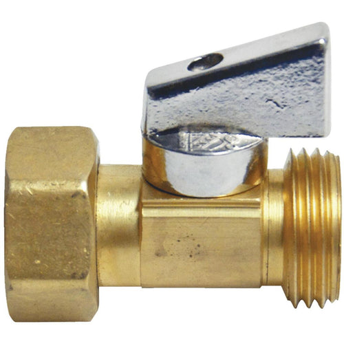 Danco 3/4 In. MGH X 3/4 In. FSGH Brass Heavy Duty Ball Valve