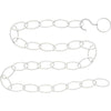 National 36 In. White Steel Hanging Plant Extension Chain/Hook Kit