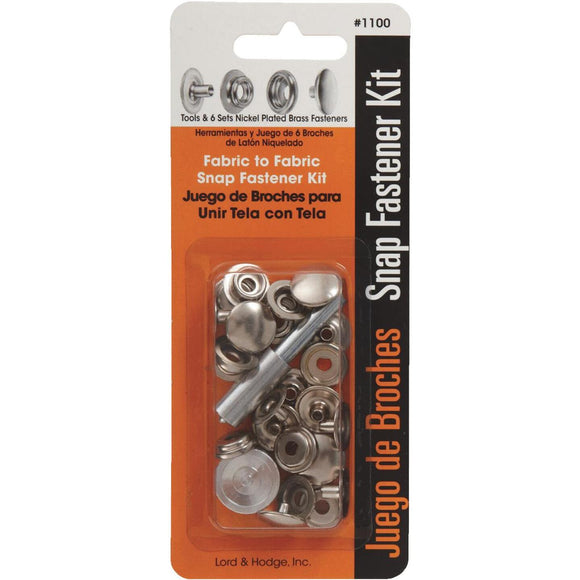 Lord & Hodge Metal Snap Fastener Kit for Canvas (6 Ct.)