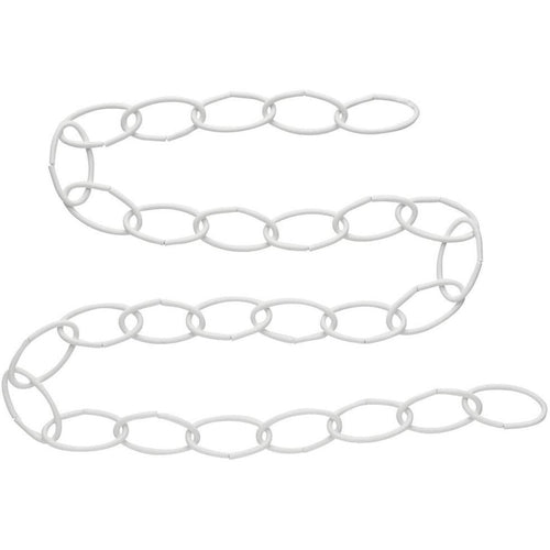 white chain for hanging plants National 36 In. White Metal Hanging Plant Extension Chain