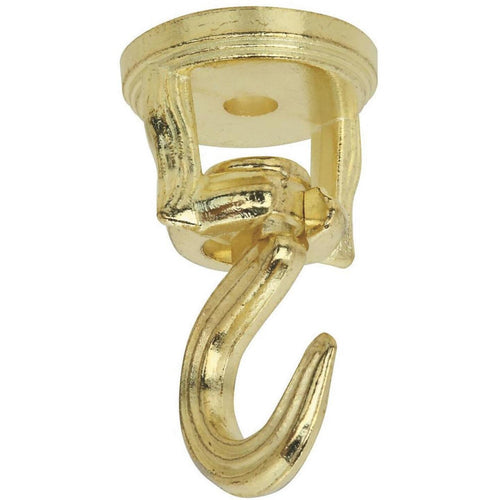 National 2 In. Brass Die Cast Swivel Swag Hook (2-Pack)