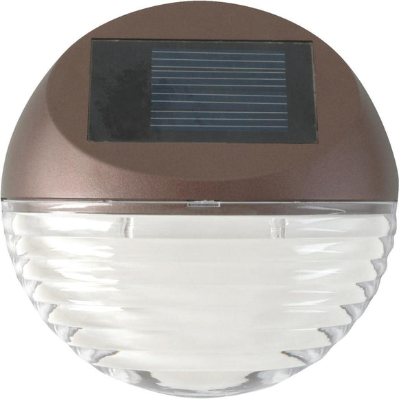 Moonrays 4 in. Bronze LED Solar Deck Light