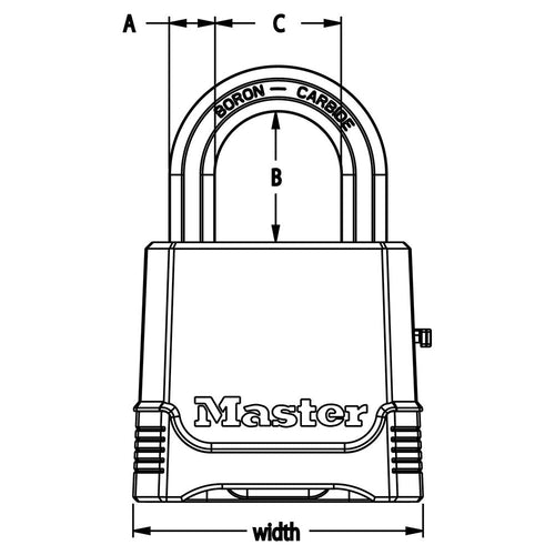 Master Lock M176XDLH Combination Lock