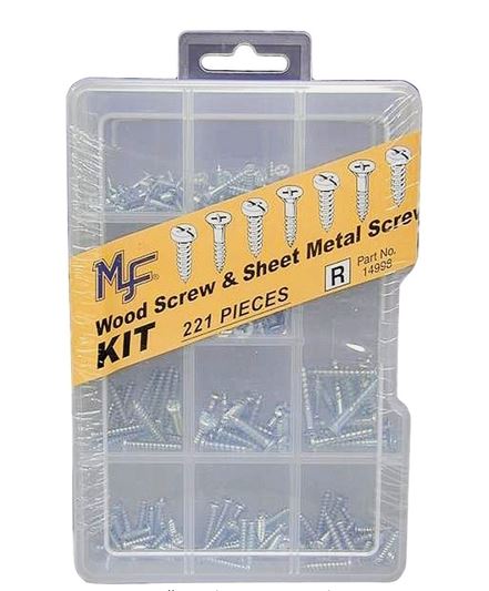 Midwest Fastener Wood & Sheet Metal Screw Assortment Kit