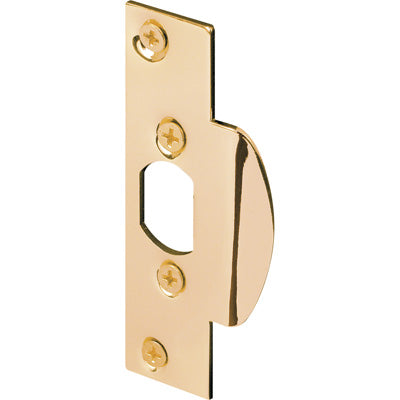 Prime-Line Brass Plated High Security Latch Lip Strike (5)