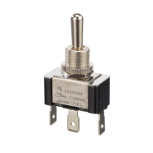 NSI Industries 78070TQ Toggle Switch 1-Pole SPDT On-off-on 20/10 Amp 125/250 Volt AC Brass-Nickel