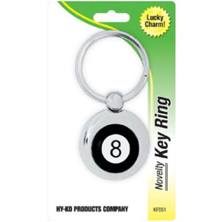 Hy-Ko Products KF651 8 Ball Key Chain, Silver