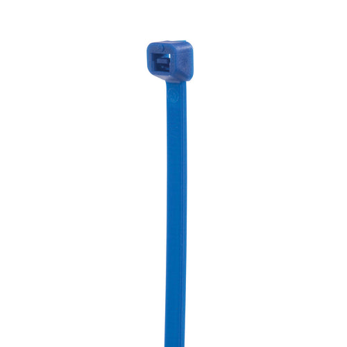 NSI Industries 840-6 8-in Blue Colored Cable Ties, 40 lb Tensile Strength - 100 Pack