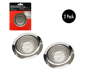 Keeney Stainless Steel Kitchen Sink Drain Strainer - 2 pack