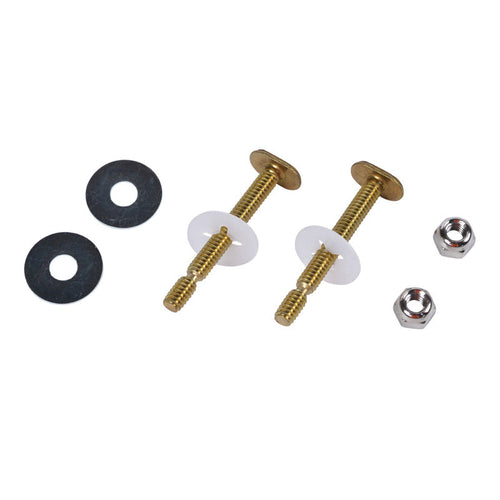 Harvey™ 1/4 in. X 2 1/4 in. Brass EZ Snap Toilet Bolt Set with Brass Bolts - Hanging Bag (1/4 X 2 1/4)